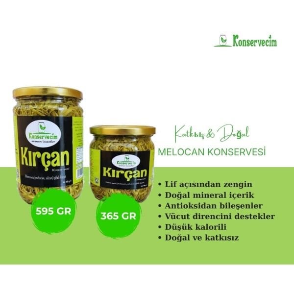 Melocan Konservesi (Diken Ucu, Kırçan Otu, Sılcan Bitkisi) | 595 gr Doğranmamış + 365 gr Doğranmış İkili Set | Doğal, Katkısız, Yöresel Lezzet | Doğal Mineralli, Antioksidan, Vücut Direnç Desteği